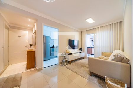 Sala de apartamento para alugar com 2 quartos, 68m² em Vila Apiai, Santo André