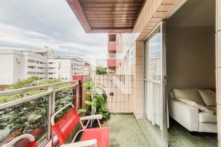 Varanda da Sala de apartamento para alugar com 2 quartos, 70m² em Jardim Las Palmas, Guarujá