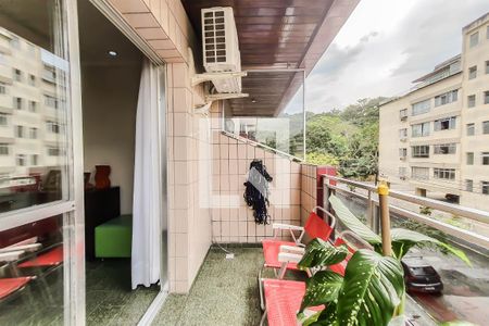 Varanda da Sala de apartamento para alugar com 2 quartos, 70m² em Jardim Las Palmas, Guarujá