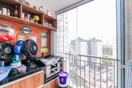 Varanda Gourmet de apartamento à venda com 2 quartos, 55m² em Vila Prudente, São Paulo