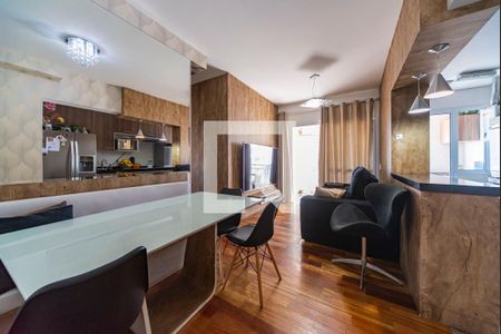 Sala de apartamento à venda com 3 quartos, 67m² em Vila Homero Thon, Santo André
