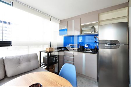 Sala/Cozinha de kitnet/studio para alugar com 1 quarto, 32m² em Jardim Paulista, São Paulo