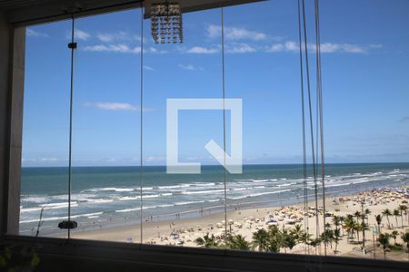Sala /vista de apartamento para alugar com 2 quartos, 54m² em Ocian, Praia Grande
