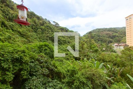 Sala - Vista de apartamento para alugar com 3 quartos, 143m² em Barra Funda, Guarujá