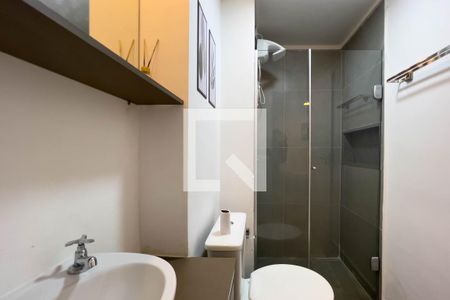 Banheiro de kitnet/studio à venda com 1 quarto, 24m² em Sé, São Paulo