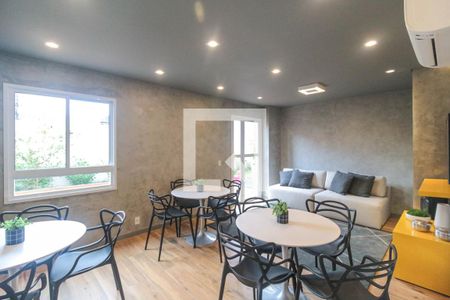 Studio à venda com 24m², 1 quarto e sem vagaSalão de festas