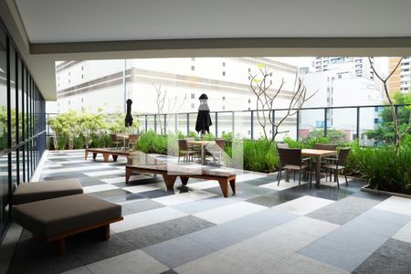 Apartamento para alugar com 65m², 1 quarto e 1 vaga Apartamento para alugar com 65m², 1 quarto e 1 vagaÁrea comum - Churrasqueira