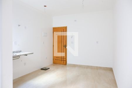 Sala e Cozinha de apartamento à venda com 2 quartos, 43m² em Parque das Nações, Santo André
