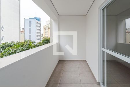 Varanda de apartamento para alugar com 1 quarto, 43m² em Bela Vista, São Paulo