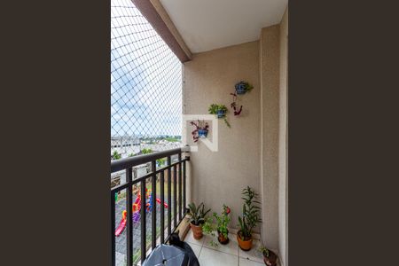 Varanda da Sala de apartamento à venda com 2 quartos, 51m² em Vila Eldízia, Santo André