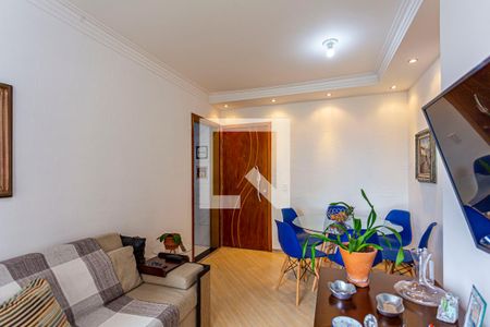 Sala de apartamento à venda com 2 quartos, 51m² em Vila Eldízia, Santo André