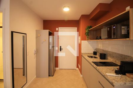 Cozinha de kitnet/studio à venda com 1 quarto, 26m² em Bela Vista, São Paulo
