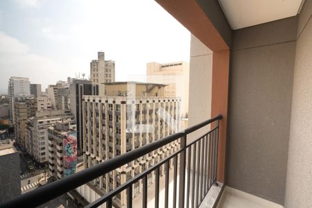 Varanda de apartamento para alugar com 1 quarto, 26m² em República, São Paulo