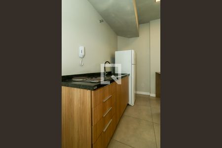 Sala / Quarto / Cozinha de kitnet/studio para alugar com 1 quarto, 35m² em São Geraldo, Porto Alegre