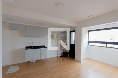 Sala e Cozinha de apartamento para alugar com 1 quarto, 38m² em Campestre, Santo André