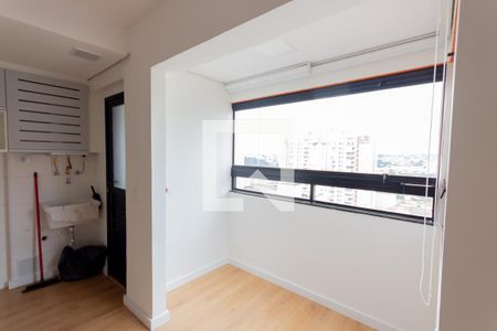 Sala e Cozinha de apartamento para alugar com 1 quarto, 38m² em Campestre, Santo André