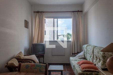 Sala de apartamento para alugar com 1 quarto, 52m² em Enseada, Guarujá