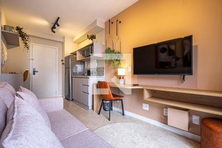 Sala/Cozinha de apartamento à venda com 1 quarto, 31m² em Pinheiros, São Paulo