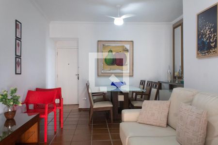 Sala de apartamento para alugar com 3 quartos, 120m² em Balneário Cidade Atlântica, Guarujá