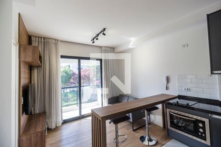 Sala de TV de apartamento para alugar com 1 quarto, 38m² em Bethaville Ii, Barueri