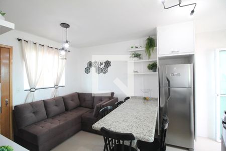 Sala/Cozinha de apartamento à venda com 2 quartos, 46m² em Cidade Antônio Estevão de Carvalho, São Paulo