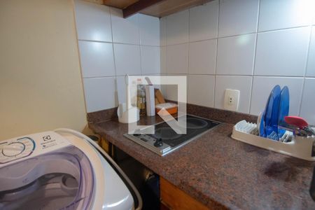 Cozinha de kitnet/studio para alugar com 1 quarto, 28m² em Copacabana, Rio de Janeiro