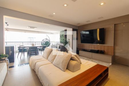 Sala de apartamento para alugar com 3 quartos, 123m² em Parque São Jorge, São Paulo