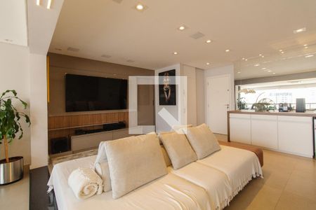 Sala de apartamento para alugar com 3 quartos, 123m² em Parque São Jorge, São Paulo