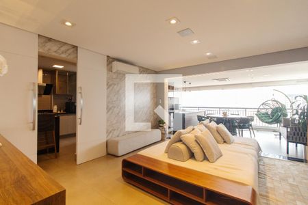 Sala de apartamento para alugar com 3 quartos, 123m² em Parque São Jorge, São Paulo