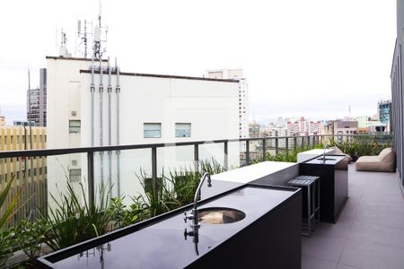 Studio para alugar com 25m², 1 quarto e sem vaga Studio para alugar com 25m², 1 quarto e sem vagaÁrea comum - Churrasqueira