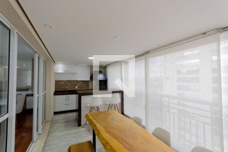 Varanda gourmet de apartamento à venda com 3 quartos, 165m² em Jardim Sílvia, Santo André