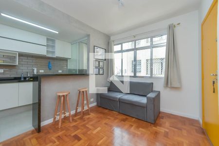 Sala de apartamento para alugar com 1 quarto, 37m² em Bela Vista, São Paulo