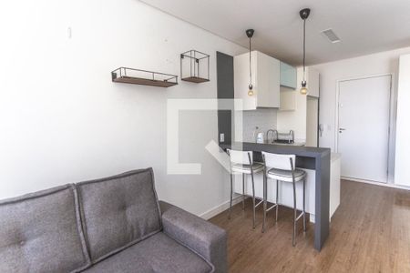 Sala de estar de kitnet/studio à venda com 1 quarto, 37m² em Jardim do Mar, São Bernardo do Campo