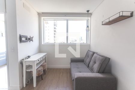 Sala de estar de kitnet/studio à venda com 1 quarto, 37m² em Jardim do Mar, São Bernardo do Campo