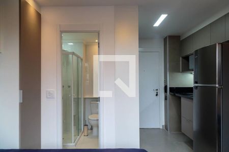 Quarto e Cozinha  de kitnet/studio à venda com 1 quarto, 20m² em Brás, São Paulo