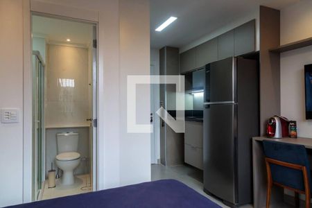 Quarto e Cozinha  de kitnet/studio à venda com 1 quarto, 20m² em Brás, São Paulo
