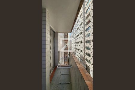 Varanda da Sala de apartamento para alugar com 3 quartos, 97m² em Gonzaga, Santos