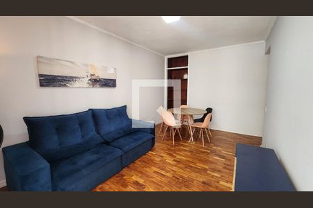 Sala de apartamento para alugar com 3 quartos, 97m² em Gonzaga, Santos