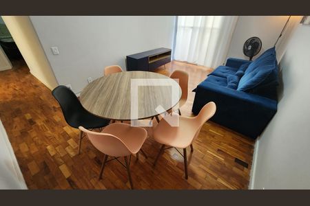 Detalhe Sala de apartamento para alugar com 3 quartos, 97m² em Gonzaga, Santos