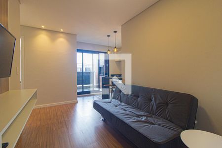 Sala de apartamento para alugar com 1 quarto, 45m² em São Francisco, Curitiba