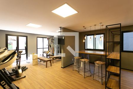 Área comum - Academia de kitnet/studio para alugar com 1 quarto, 25m² em Pinheiros, São Paulo