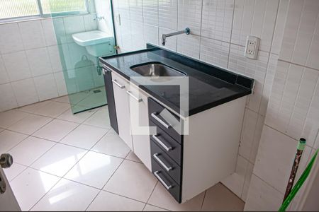 cozinha e area de serviço de apartamento à venda com 1 quarto, 55m² em Taquara, Rio de Janeiro