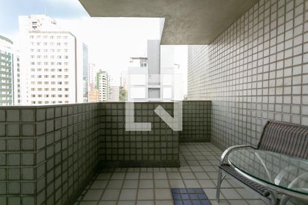 Varanda da Sala de apartamento para alugar com 1 quarto, 50m² em Savassi, Belo Horizonte