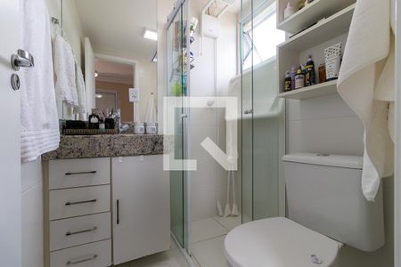 Banheiro da suíte de apartamento à venda com 3 quartos, 66m² em Parque Brasília, Campinas