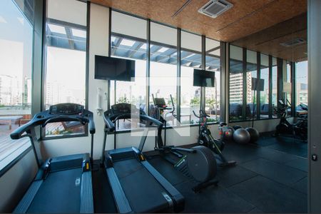 Studio para alugar com 27m², 1 quarto e sem vaga Studio para alugar com 27m², 1 quarto e sem vagaÁrea comum - Academia