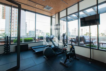 Studio para alugar com 27m², 1 quarto e sem vaga Studio para alugar com 27m², 1 quarto e sem vagaÁrea comum - Academia