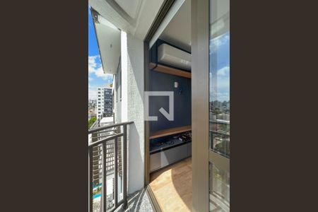 Varanda da Sala de kitnet/studio à venda com 1 quarto, 37m² em Jardim Botânico, Porto Alegre