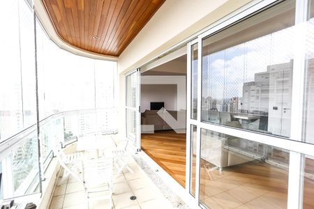 Varanda da Sala de apartamento para alugar com 3 quartos, 129m² em Vila Andrade, São Paulo