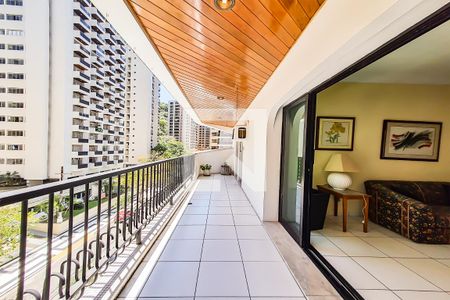 Varanda da Sala de apartamento para alugar com 4 quartos, 179m² em Barra Funda, Guarujá