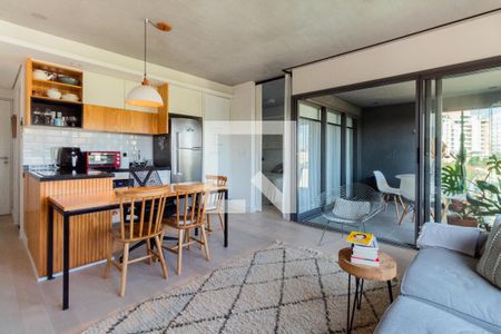 Sala de apartamento para alugar com 1 quarto, 54m² em Vila Madalena, São Paulo